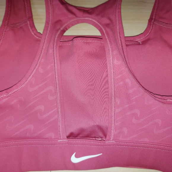 Nike Pink Swoosh Print Sport Bra - Picture 4 of 7